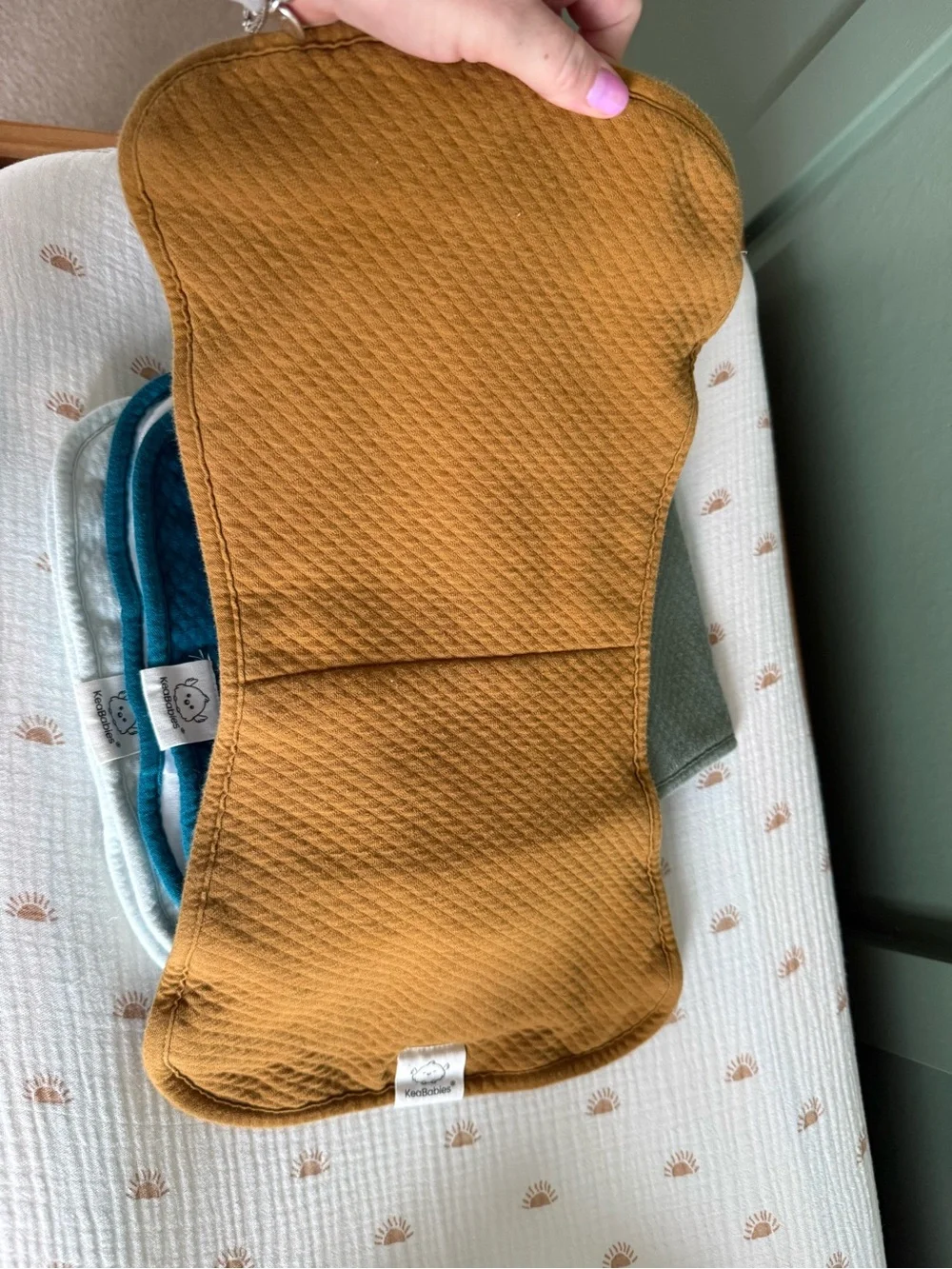 Keababies burp cloth set